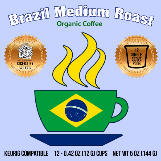 Picture of 24 K-cups Brazilian Medium Roast Organic Coffee